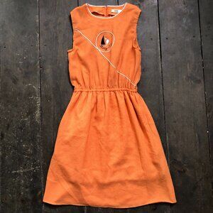 Linen Sundress | 70s Sailboat Sundress